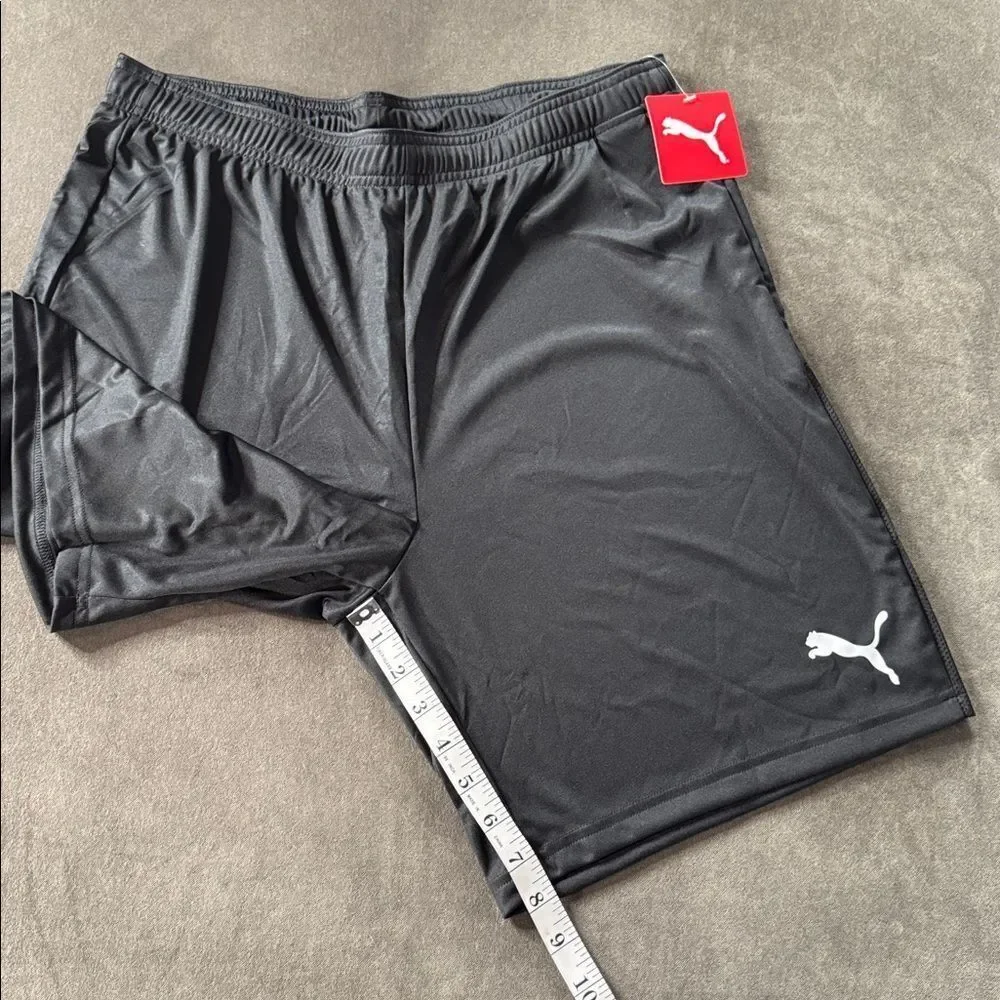 Men’s Puma Black Knit Athletic Sport Shorts Size L NWT